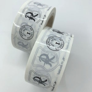 Custom Logo Non Transfer White Void Tape