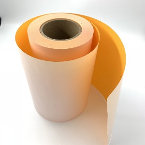 50 Micron Orange Tamper Evident Non Transfer Void Open Vinyl Roll Material