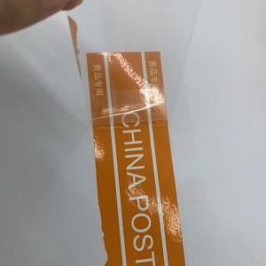 Custom Orange CHINA POST Transfer Void Tape For Box Package