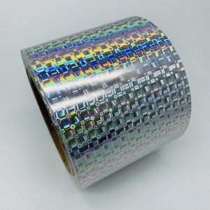 Hologram Unique Pattern Security Destructive Sticker Material,Anti-counterfeit Holographic Destructible Label Paper