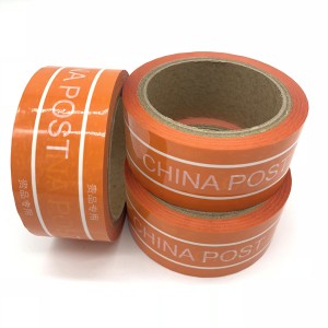 Custom Orange CHINA POST Transfer Void Tape For Box Package