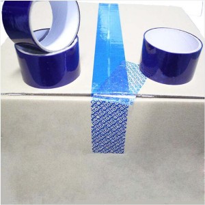 25 Micron Blue Total Transfer Void Tape For Package Sealing