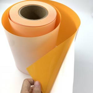 50 Micron Orange Tamper Evident Non Transfer Void Open Vinyl Roll Material