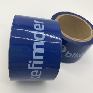 Custom Comany Name Blue Void Open Transfer Tape