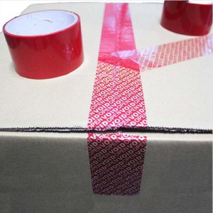 25 Micron Red Total Transfer Tamper Evident Void Tape