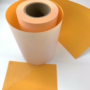 50 Micron Orange Tamper Evident Non Transfer Void Open Vinyl Roll Material